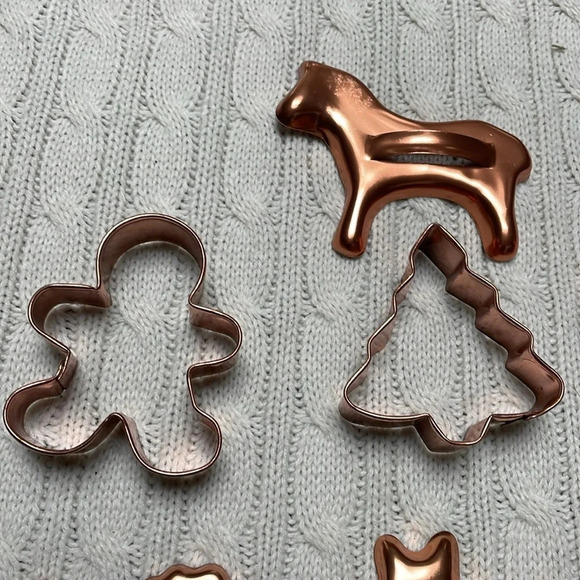 10 copper cookie cutters. Everyday and holidays like Xmas Easter & Thanksgiving - Picture 2 of 5